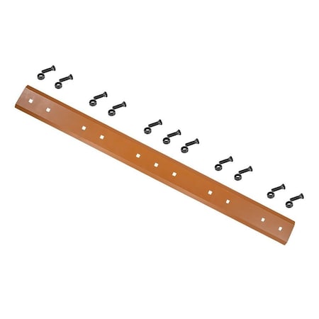 Mytee Products Double Skid Steer Bucket Cutting Edge Blade 30Mn Steel w/Hardware 74-1/2inx6-1/2inx5/8in BCEB-DB-74536558-WH