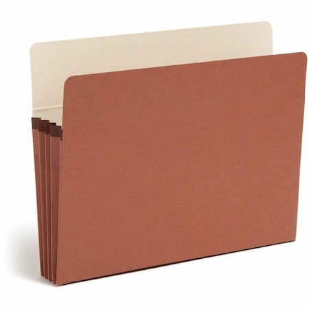 Smead Pocket Folder, Supertab, Redrop, 3.5", PK25 73230