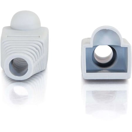 C2G RJ45 PLUG COVER 6.0MM OD GRAY 50PK TAA, 50PK 4754