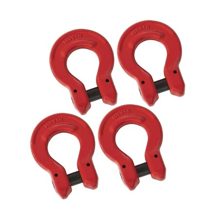 Mytee Products 5/8in Omega Coupling Link Grade 80, 16,000 lbs Load Capacity, 4PK OL-58-G80x4