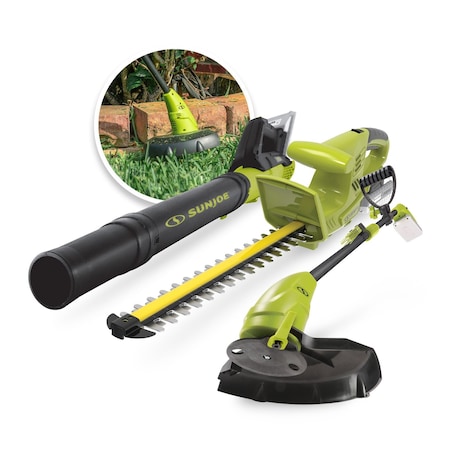 Sun Joe 24V 3 Tool Garden Combo Kit w/2 x 24V 2.0Ah Batteries and Dual Port Rapid Charger 24V-GT4MAX-LTE