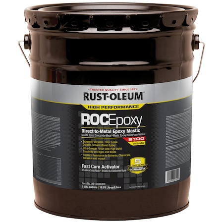 Rust-Oleum Fast Cure Epoxy Coating Activator, Clear, Semi-Gloss, 5 gal A910008300