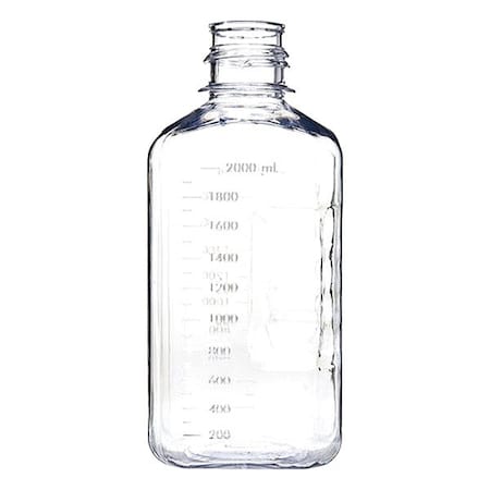 Zoro Select Plastic Lab Media Bottle, PC, 266mm H, PK6 138-6513-FLS
