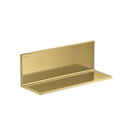 Axor Universal Rectangular Shelf, 12" in Polished Gold Optic 42644990