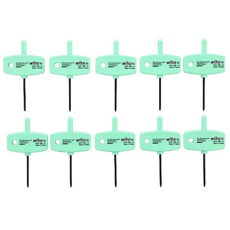 Wiha Torx and Torx Plus Keys, IP5 Tip Size, 10 PK 36506