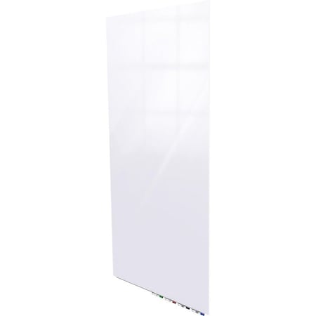 Ghent Aria Glassboard, 6 ft.Hx4 ft.W, 1/4", White, Glass, 72", 48", White ARIASN64WH