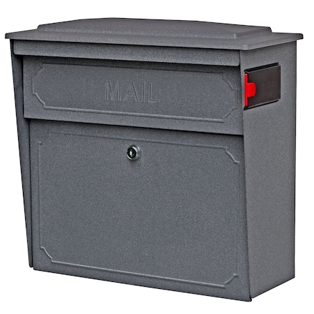 Mail Boss Townhouse Locking Wall-Mount Mailbox, Granite, 14/16-Gauge Steel 805947