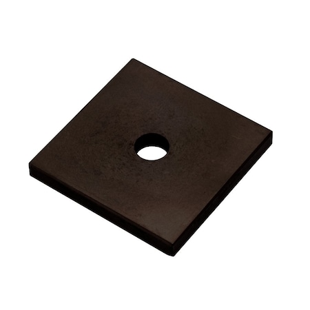 Zoro Select Square Washer, Fits Bolt Size M4 , Steel Black Oxide Finish Z8904