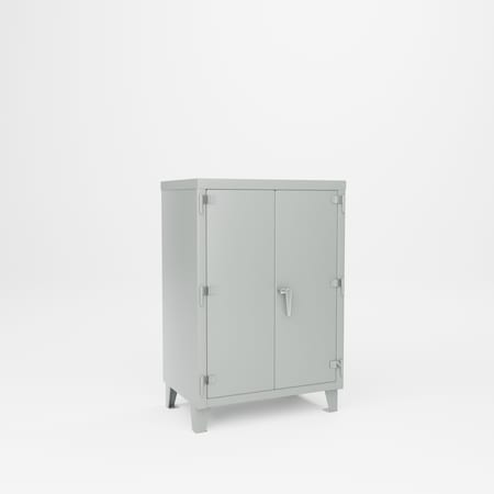 Pucel Super Heavy Duty Storage Cabinet, 36 in W x 54 in H x 24 in D, Black SXHDSC-3648-24-2