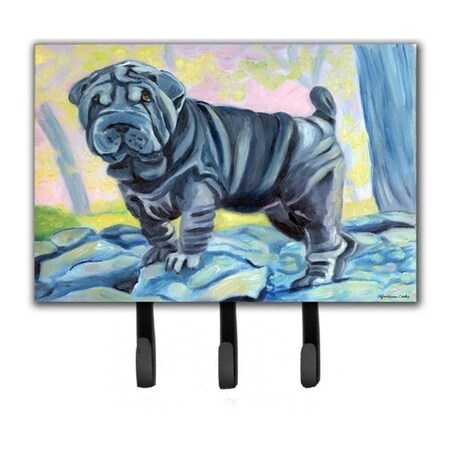 Carolines Treasures Blue Shar Pei Leash and Key Holder 7333TH68