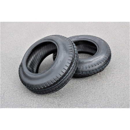 Antego ST205/75D14 Bias Trailer Tire, 6 Ply Load Range C Set of 2, 2PK T6206ST20575D14