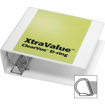 Cardinal Performer ClearVue SlantD Ring Binder, White CRD17810