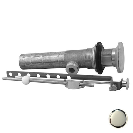 Westbrass Pop-up Lav Drain with Overflow Holes - Polished Nickel D412-05