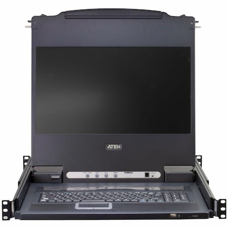 Aten 8-PORT 17.3IN LCD INTEGRATED USB/PS2 COMBO KVM WITH AN EXTRA CONSOLE PORT AND USB CL5708MW
