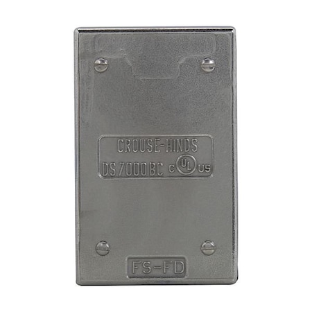 Crouse-Hinds Eaton Crouse-Hinds series Condulet FD blank cover and gasket DS7000BC