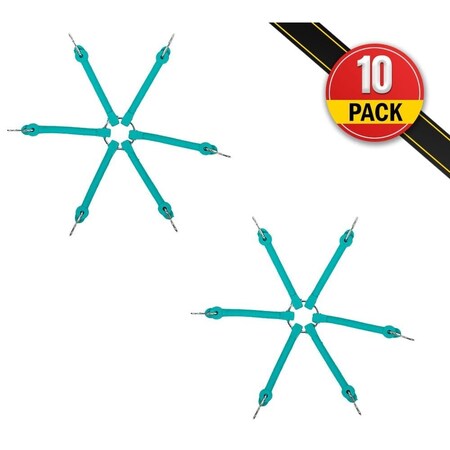 Mytee Products Rubber Spider Bungee for Semi Truck Tires Compatible w/ 25in Tires - Snow Tire Chains Adjuster, 10PK SBT-11x10