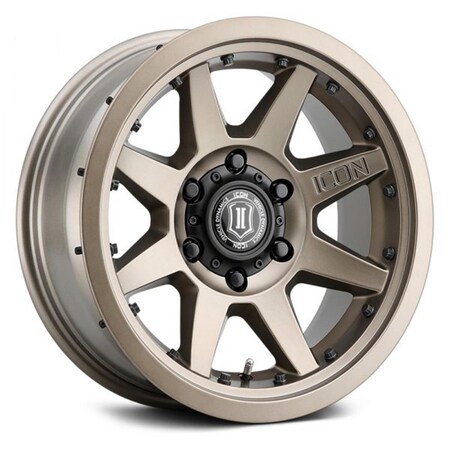 Icon Rebound Pro 17 x 8.5 5 x 5 in. - 6 mm Offset 4.5 in. BS 71.5 mm Bore Bronze Wheel 21817857345BR