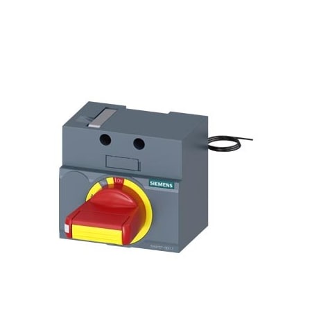 Siemens front mounted rotary operator EMERGENCY OFF IEC IP30/40 24 V DC lighting 3VA9157-0EK17