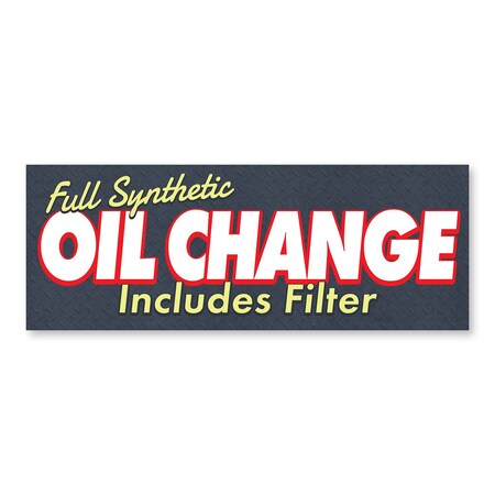 Signmission Oil Change, 18 Inch, Decal D-48-30406