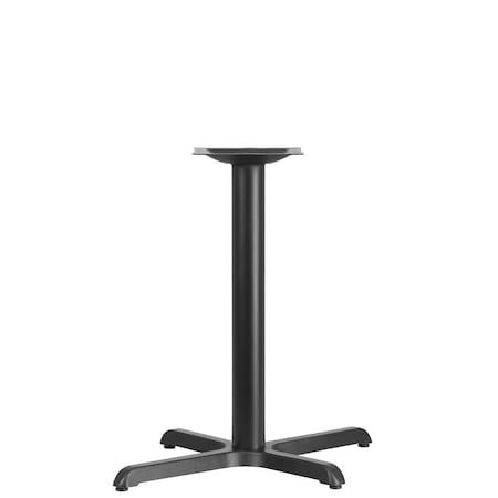 Flash Furniture Restaurant Table X-Base with 3" Dia. Tab, 23.75 in W, 30 in L, 28 in H, Cast Iron, Iron, Black XU-T2230-GG