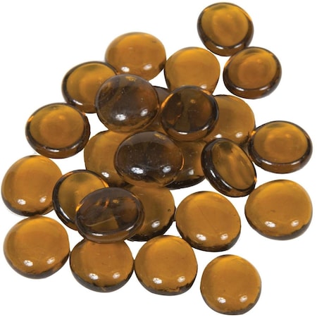 Dagan 0.75 in. Fire Beads, Amber GB-AMBERIR