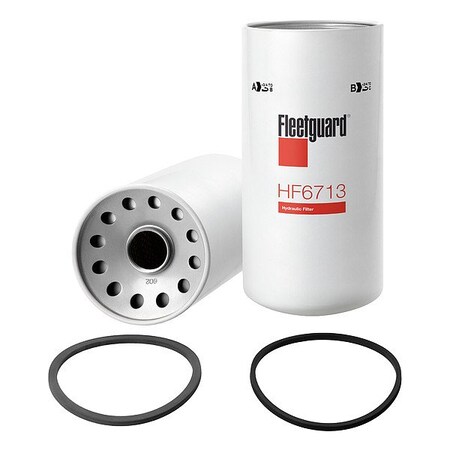 Fleetguard Hydraulic Filter, Spin-On, Cellulose HF6713