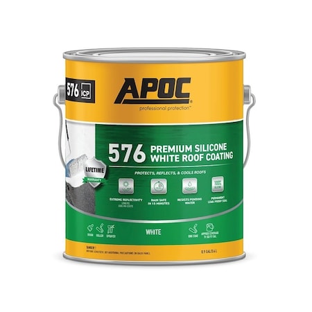 Apoc Premium Roof Coating, White, 1 gal, Liquid AP-5761