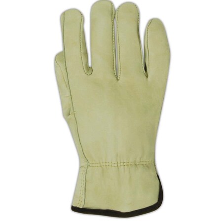 Magid Roadmaster Tan 100% Cow Grain Leather Driver Glove, For Vending Use, Lg, 12PK SWB6540E-L