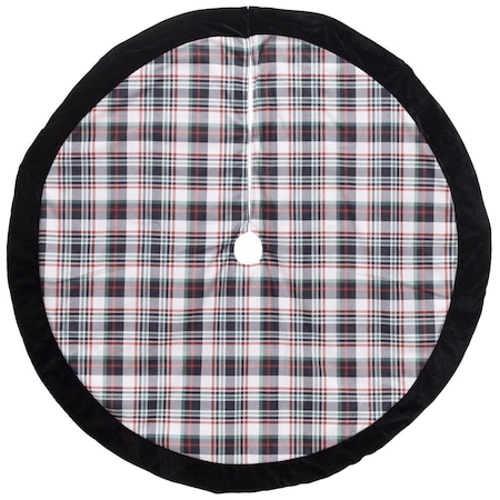 Dyno Cream/Black Plaid Print Tree Skirt 2487541-6AC