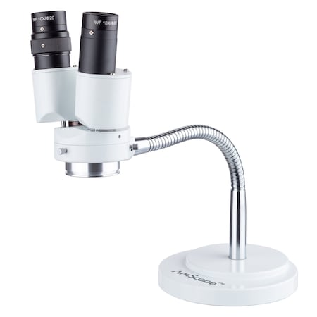 Amscope Binocular Stereo Microscope 8x Magnification on Rotatable Gooseneck Arm SE508