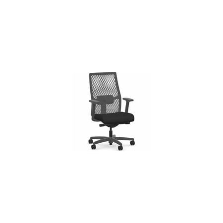 Hon Ignition ReActiv Back Mid-back Task Chair, Black Frame Color, Mid Back, Black, Armrest I2MRL2BC10TK