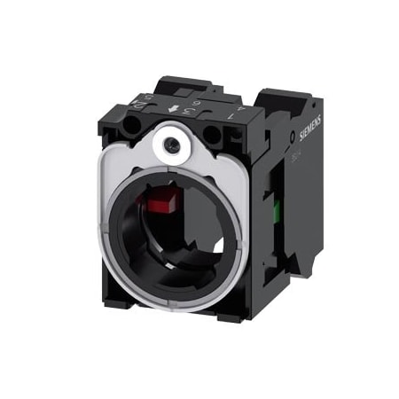 Siemens holder, universal, 3-way, plastic/metal, 1 NO, 1 NC, spring-loaded 3SU1550-1AA10-3MA0