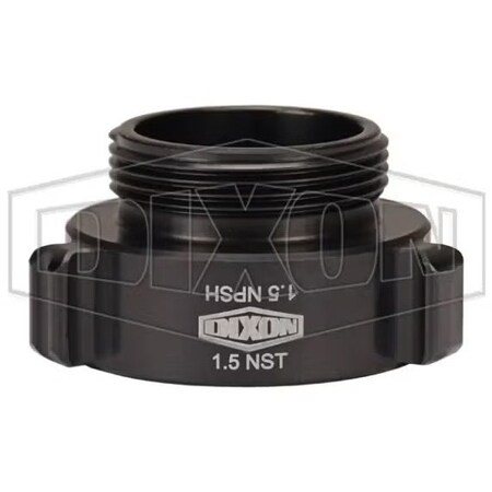 Dixon Style N37 Rocker Lug Hydrant Adapter, 1-1/2 in, Female NST NH x MNPSH Connection, Aluminum, Hardco N37-15F15S