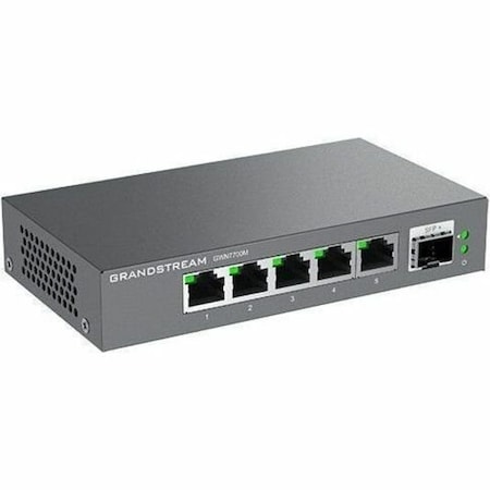 Grandstream Unmanaged 2.5 Multi-Gigabit Switch, 5 x 2.5 GigE, 1 x SFP+ GWN7700M