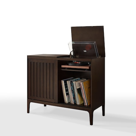 Crosley Asher Record Storage Media Console CF1140-BR