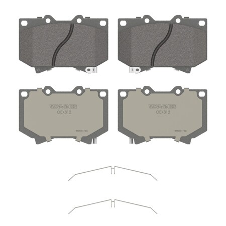 Wagner Brake OEX Front Disc Brake Pad Set Premium Ceramic,  OEX812