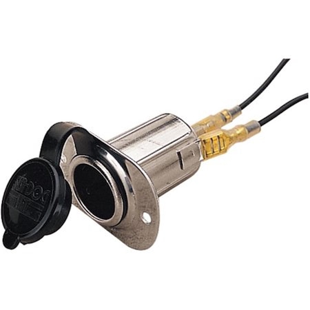 Sea-Dog 4260531 12Volt Power Socket Stainless Steel Socket, Molded Cap 3004.3662