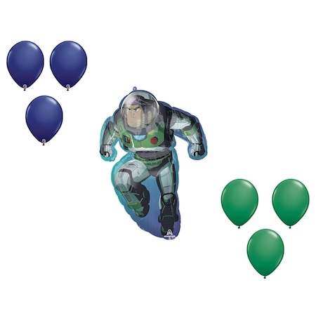 Loonballoon 35 Inch Lightyear Balloon Shape Set 6x latex 96016