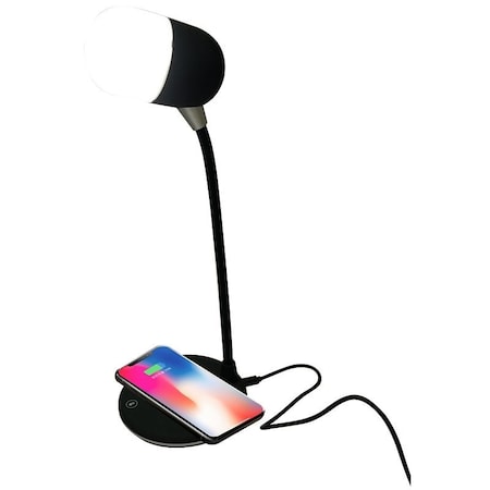 Powerzone PowerZone SH08 3 in 1 Speaker with Wireless Phone Charger and LED Lamp SH08
