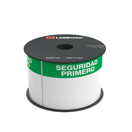 Labeltac Model Die-Cut inSeguridad Primeroin, Safety First Header Supply 3inX5in, 200 labels/roll LT35SAFE-SPAN