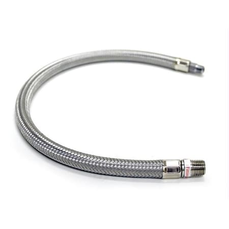 Hands On 36 inch Stainless Steel Braided Leader Hose HA57726