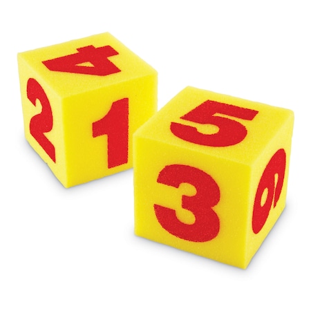 Learning Resources Giant Soft Numeral Cubes, 2PK LER0412