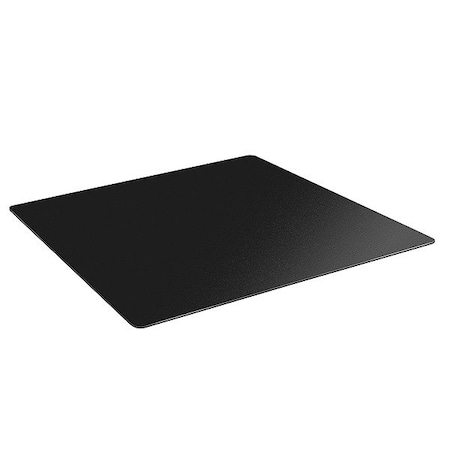 Es Robbins Chair Mat, 60" L, 46" W, Rectangle, Black 128027