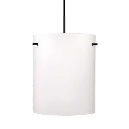 Besa Lighting Besa Tamburo 8 Pendant, Opal Matte, Black Finish, 1x 100W MAX E26 Base 1JT-400607-BK
