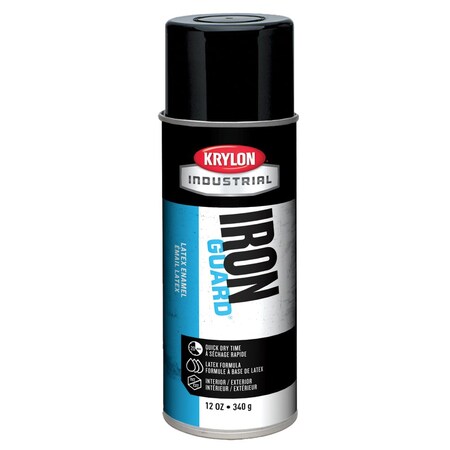 Krylon ECO-GUARD SPRAY PAINT, 16 OZ CONTAINER, LIQUID FORM, BLACK, 15 TO 20 SQ-FT K07908000