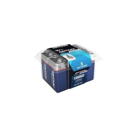 Rayovac High Energy Premium Alkaline 9V Batteries, 8PK A1604-8PPK
