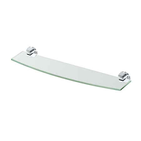 Gatco Sky Glass Vanity Shelf, Chrome 5556