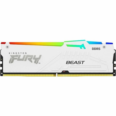 Kingston 32GB 5600MT/S DDR5 CL40 DIMM FURY BEAST WHITE RGB XMP KF556C40BWA-32