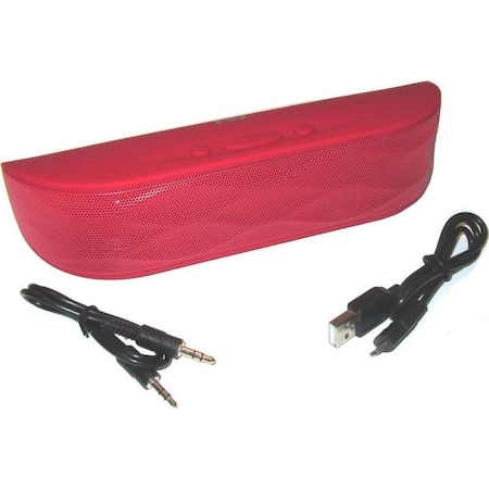 Nutek Bluetooth Stereo Speaker w/Microphone COLOR: RED BT2102M3