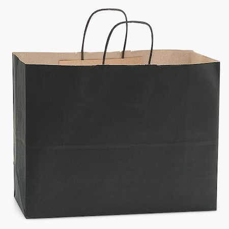 Nashville Wraps Black Recycled Kraft Bags, Vogue 16x6x12in, 25PK 24VTBK